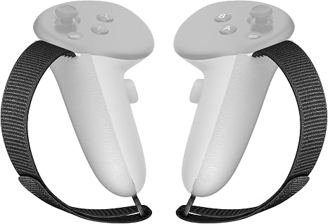 APEXINNO Controller Grips for Meta/Oculus Quest 3S/Quest 3 Accessories, Non-Slip Firm Handle Cover, VR Headset Handle Battery Covers with Adjustable Soft Hand Strap