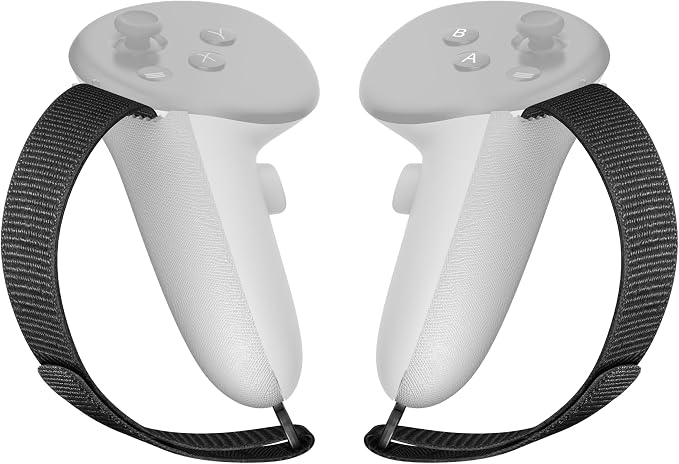 APEXINNO Controller Grips for Meta/Oculus Quest 3S/Quest 3 Accessories, Non-Slip Firm Handle Cover, VR Headset Handle Battery Covers with Adjustable Soft Hand Strap
