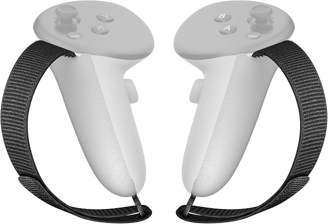 APEXINNO Controller Grips for Meta/Oculus Quest 3S/Quest 3 Accessories, Non-Slip Firm Handle Cover, VR Headset Handle Battery Covers with Adjustable Soft Hand Strap