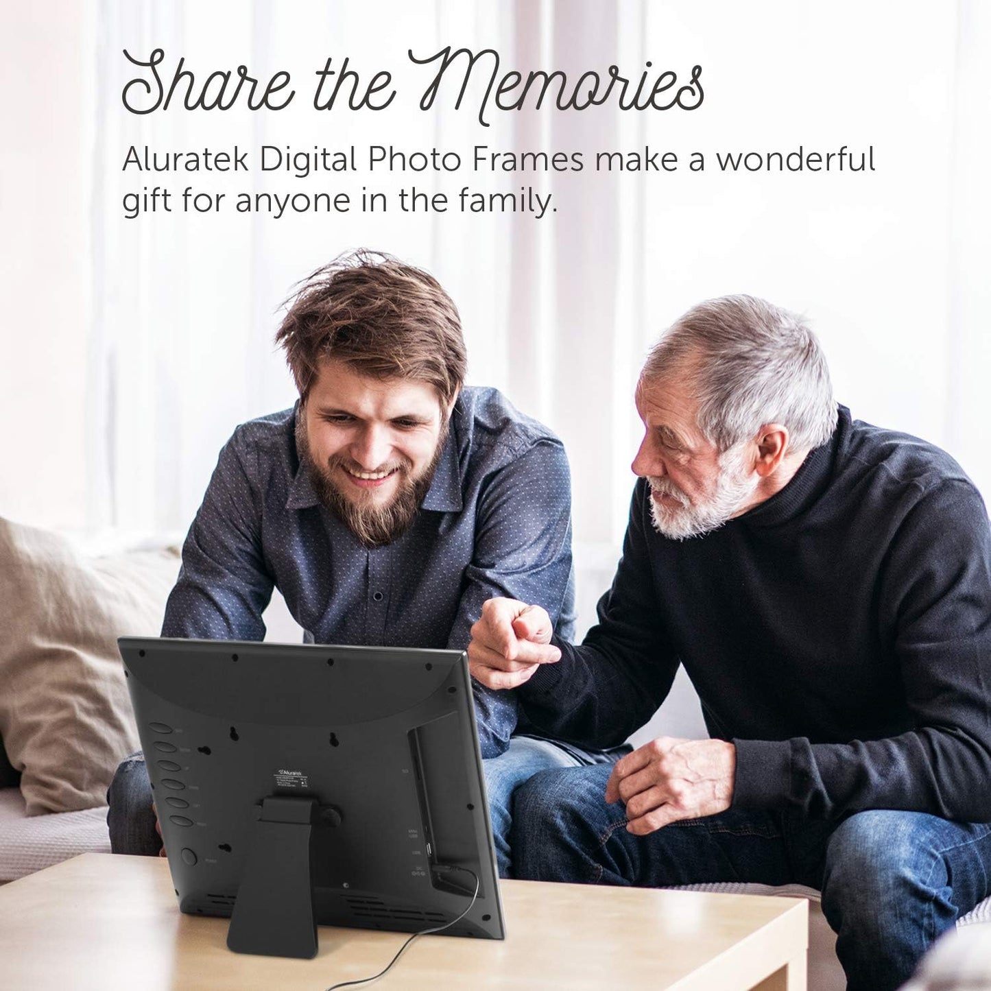 8" Smart Digital Photo Frame – Auto Slideshow, USB & SD Card