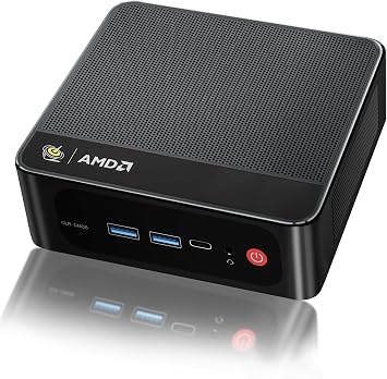 Beelink SER5 Mini PC,AMD Ryzen 5 5500U(6C/12T,up to 4.0 GHz),Mini Computer 16GB DDR4 RAM 480GB M.2 2280 SSD Graphics 7core 1800MHz,Support 4K Triple Display/HDMI+DP+Type-C/Wifi6/BT5.4