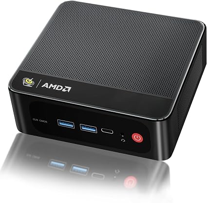 Beelink SER5 Mini PC,AMD Ryzen 5 5500U(6C/12T,up to 4.0 GHz),Mini Computer 16GB DDR4 RAM 480GB M.2 2280 SSD Graphics 7core 1800MHz,Support 4K Triple Display/HDMI+DP+Type-C/Wifi6/BT5.4