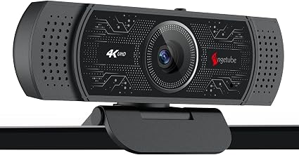 Angetube 4K Webcam, PDAF Autofocus Web Cam for Laptop 1080P 60FPS PC Camera