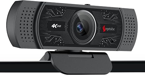 Angetube 4K Webcam, PDAF Autofocus Web Cam for Laptop 1080P 60FPS PC Camera