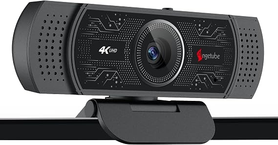 Angetube 4K Webcam, PDAF Autofocus Web Cam for Laptop 1080P 60FPS PC Camera