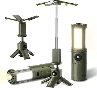 UBeesize Telescopic Camping Lights with Stand, 14000mAh Rechargeable
