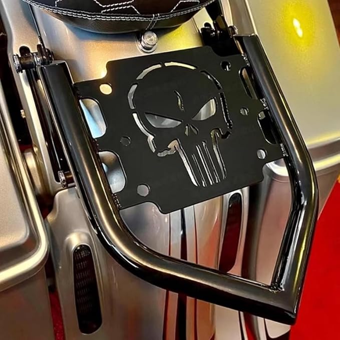 Detachables Luggage Rack for Harley Street Glide, Road King, Road Glide, Electra Glide, Touring 2009-2025 Models (Rear Grab Handles Bracket Kit)