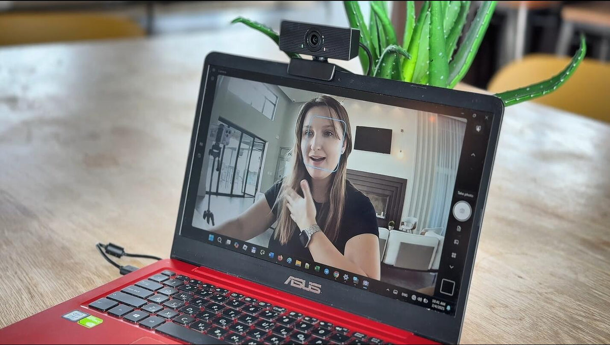 LITEPRO Webcam with Microphone & Privacy Cover, 1080P HD Web Computer Camera, USB Plug and Play Laptop PC Desktop Camera, Works with Zoom, Skype, Teams, Video Conferencing/Recording/Streaming