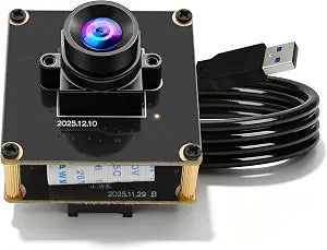 ELP High Speed 200FPS Global Shutter USB3.0 Camera Module Wide Angle 83° Webcam Board for Computer Mini UVC USB3.0/2.0 PC Camera Fast Frame 1200P 120fps Lightburn Cameras for Laser AR0234 Webcamera