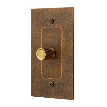 Residence Supply Handcrafted Solid Brass Dimmer Light Switch - UL Listed