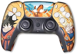 Overpowered Gokku Custom PS-5 Controller Wireless compatible with Play-Station 5 Console by BCB Controllers | Proudly Customized in USA with Permanent HYDRO-DIP Printing (NOT JUST A SKIN) (MODDED) - Image 1