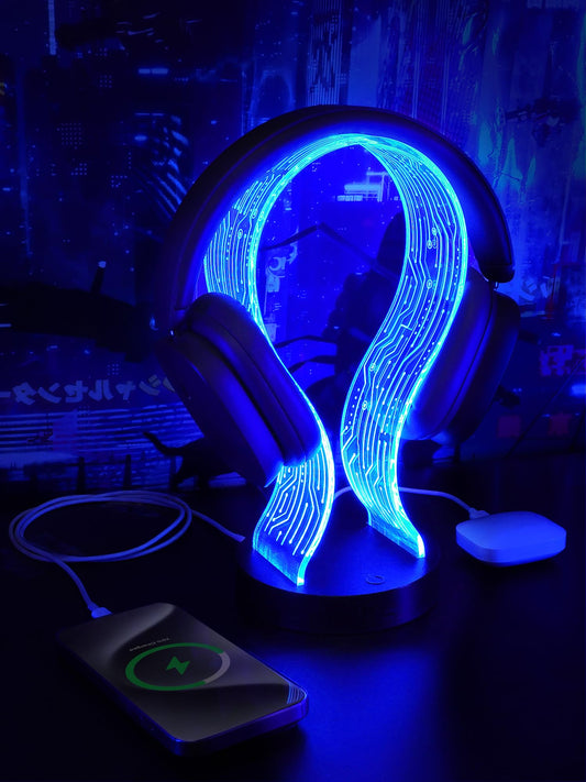 CoolGift Mart Light Up Headphone Stand, Gifts for Gamers