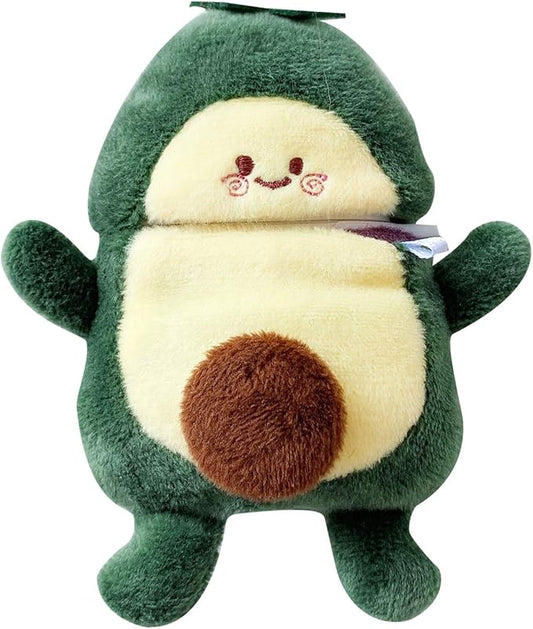 SGVAHY Furry Case for AirPods Pro 3rd Generation Funny Cute 3D Cartoon Plush Design Soft Warm Fluffy AirPod Pro 3 Cover with Keychain Kawaii Anti-Fall Protective Case Women Girls(Avocado)
