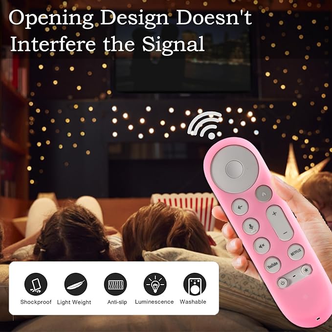 3Pack Gavyqier Protective Case for Google TV Streamer 4K Voice Search Remote 2024 Chromecast 4K Cover Glow in The Dark