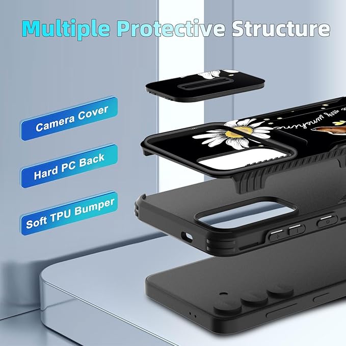 for Galaxy S25 FE Case Built in Slide Camera Lens Cover,Heavy Duty Shockproof Protection Dual Layer Case for Samsung Galaxy S25 FE 6.7" 2025,You are My Sunshine Dachshund