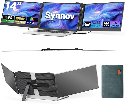 14" Laptop Screen Extender, 2.2lbs Lightweight Portable Monitor for Laptop