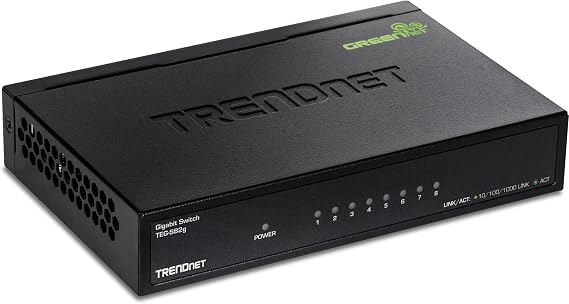 TRENDnet 8-Port Gigabit GREENnet Switch, Ethernet Network Switch, TEG-S82G