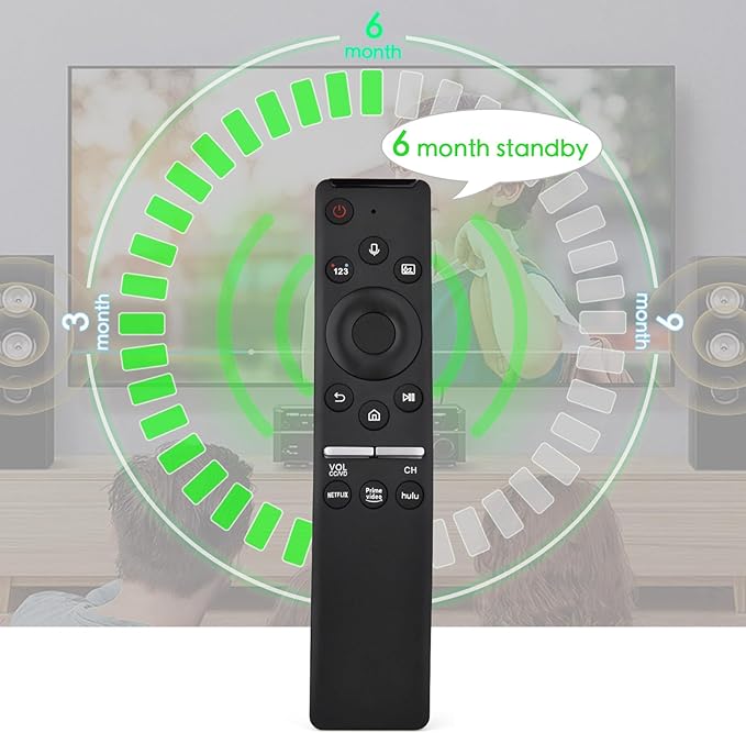 Voice Replacement Remote for Samsung Smart TV: Compatible with BN59-01312A,for All 2018 to 2024 TVs,with Voice Function for All Samsung Smart TVs,with 3 Shortcuts