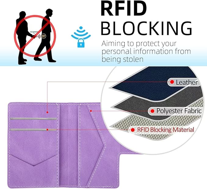Magnetic Wallet Compatible with MagSafe with 5 Card Holders for iPhone 16/15/14 Pro Max/14 Pro/14 Plus/13/12 Series with RFID Protected,Vegan Leather,Purple