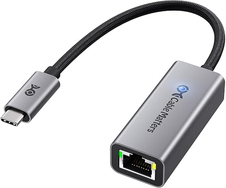 Cable Matters USB C to 5Gb Ethernet Adapter, 5 Gigabit Ethernet to USB C