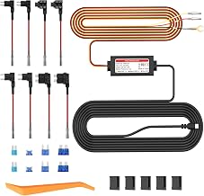 Dash Cam Hardwire Kit with USB-C Port for V5 and R4-RD Dash Camera Models, Converts 12V-30V to 5V/3A, LED Indicator,24Hr Parking Monitoring Kit with Low Voltage Protection - Image 1