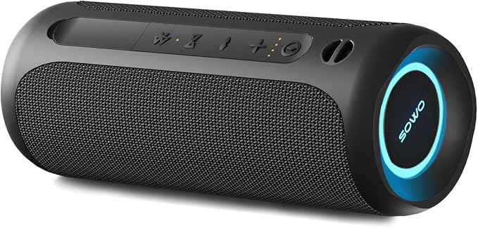SOWO Bluetooth Speaker Wireless, IPX7 Waterproof Portable Speaker Outdoor