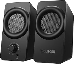 Bluedee Computer Speakers for Desktop PC, Dual Driver PC Speakers with RGB - Image 1