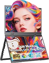 Portable Dual Monitor 15.6" FHD Foldable USB‑C Laptop Screen Extender - Image 1