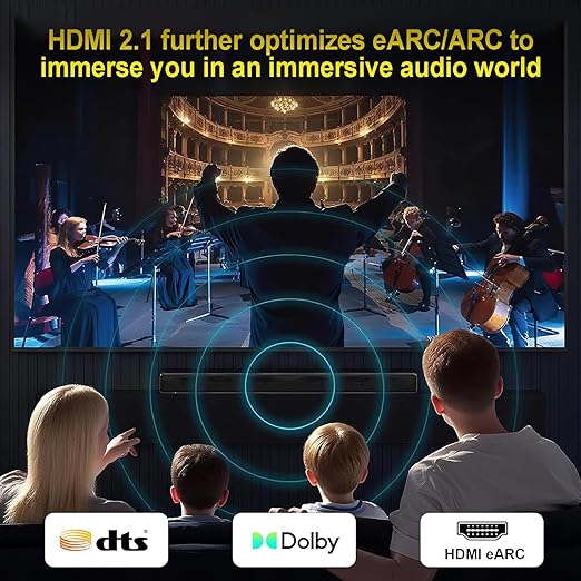 10K 8K HDMI Cable 2.1 5FT, 48Gbps Gold-Plated Ultra High Speed Military Grade Nylon Braided HDMI Cord (8K@60Hz 7680x4320, 4K@120Hz) Supports Dynamic HDR 10, eARC, 3D, Dolby Atmos