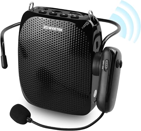 ZOWEETEK Original Voice Amplifier for Teachers with 2 Mics Wired+Wireless