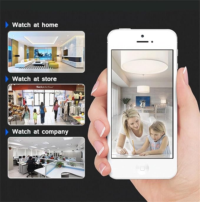 Mini Wireless Cameras, 1080P HD WiFi Small Video Cam with Motion Detection, Night Vision & App Control, Portable Indoor Camera for Home, Office, Baby and Pet Use （3 Pack）