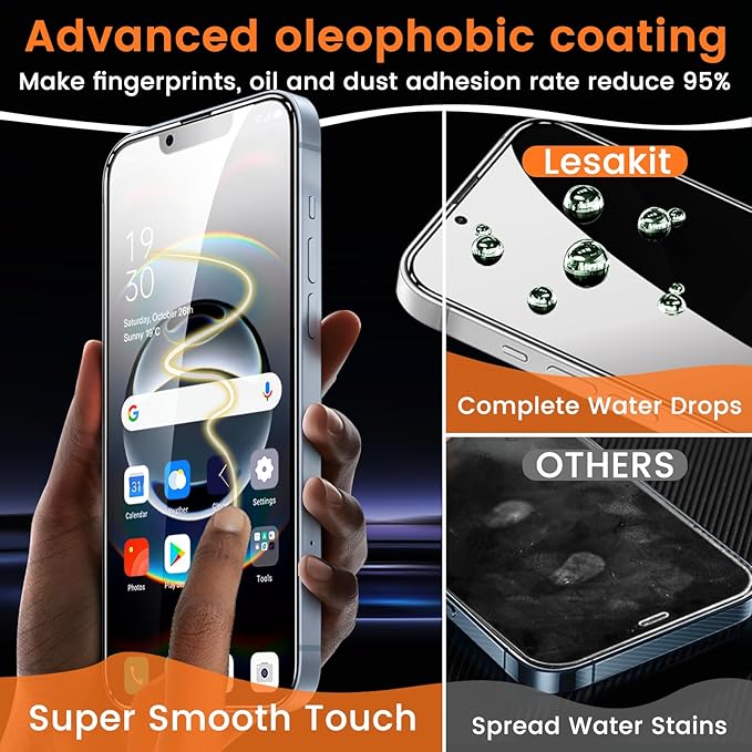 3+3 Pack Privacy Screen Protector for iPhone 16e 6.1-Inch with 3 Pack Camera Lens Protector, Anti Spy Tempered Glass Film 9H Hardness Bubble Free Case Friendly