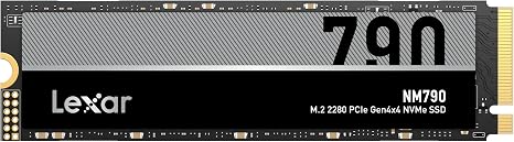 Lexar 1TB NM790 Internal NVMe SSD, 7400/6500 MB/s, M.2 2280, PCIe Gen 4x4