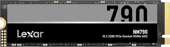 Lexar 1TB NM790 Internal NVMe SSD, 7400/6500 MB/s, M.2 2280, PCIe Gen 4x4