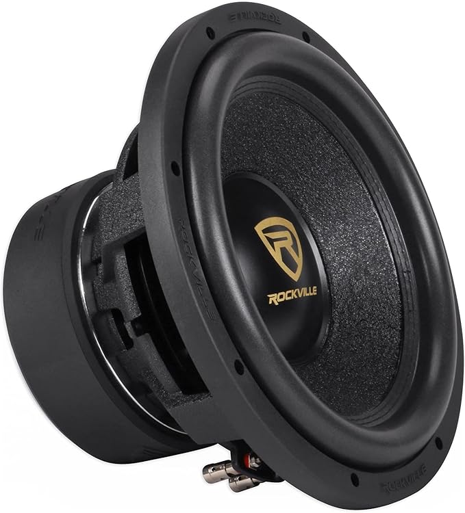 Rockville W12K9D2 K9 V3 12" Car Subwoofer, 4000W Peak/1000W RMS, DVC 2-Ohm, Ultra-Stiff Cone, 28mm Xmax, Chrome Terminals, for Car Audio Systems