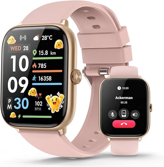 EarlySincere Luxury Smart Watch Women, 2.06" HD AMOLED AOD Answer/Make Call