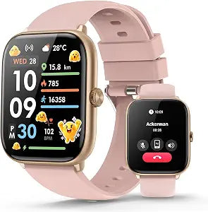 EarlySincere Luxury Smart Watch Women, 2.06" HD AMOLED AOD Answer/Make Call