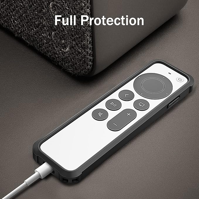 Fintie Protective Case for Apple TV Siri Remote 2021 2022 - Honey Comb Silicone Case + TPU Case, Lightweight Anti Slip Shockproof Cover for Apple TV 4K / HD Siri Remote (2nd Gen/3rd Gen) (Pack of 2)