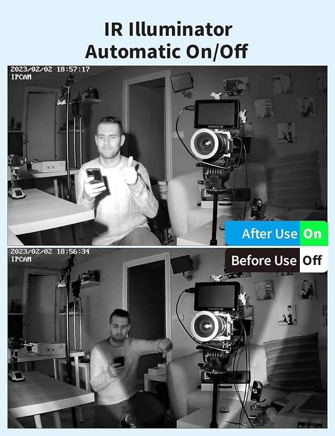 Tonton 2Pack LED IR Illuminator Wide Angle 8-LEDs 90 Degree 100Ft IR Infrared Flood Light, Compatible for CCTV Security Cameras,IP Camera,Bullet Camera,Dome Camera(White)
