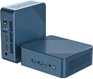 Glorlin Mini PC - Ryzen 5 3501U (up to 3.7GHz), 8GB RAM 256GB SSD, Small Desktop Computer with Triple 4K Display, WiFi 6 Bluetooth 5.3, Compact Micro PC for Light Office & Streaming - Image 1