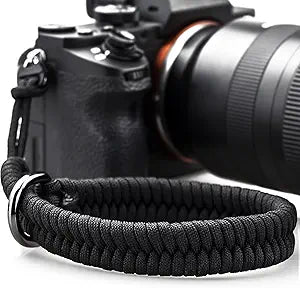 AQAREA Camera Wrist Strap for DSLR Mirrorless Camera, Quick Release Camera Hand Strap with Safer Connector (Black)