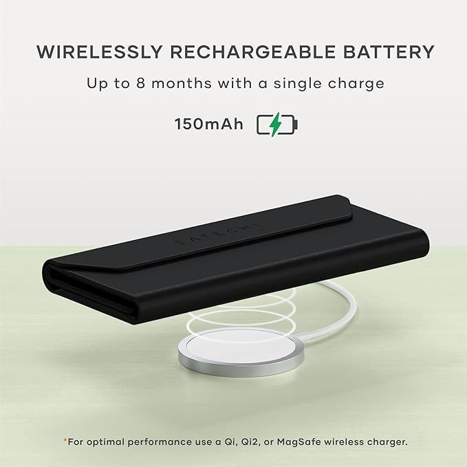 Satechi FindAll Smart Glasses Case with Find My, Foldable & Portable, Wireless Rechargeable, Loud Audible Left-Behind Alerts
