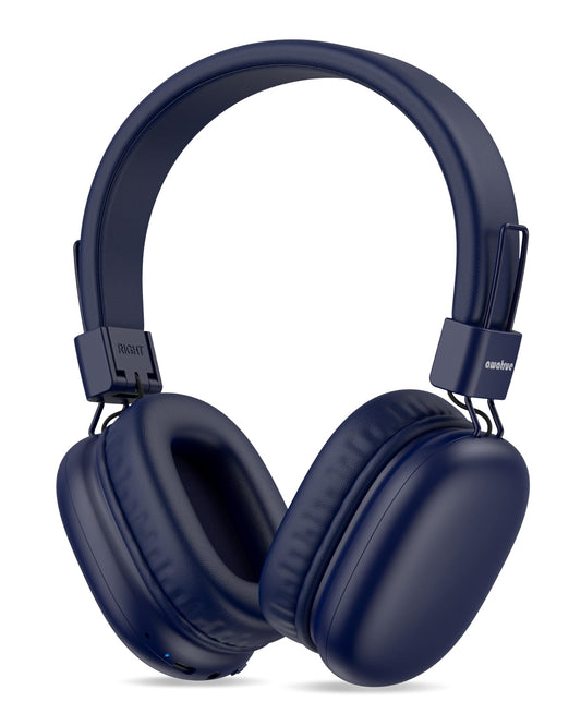 Kids Bluetooth Headphones, Over-Ear Wireless Headphones with Microphone, Safe-Volume 85dBA, Bluetooth 5.4, Foldable Lightweight and Comfortable, 50H Playtime, USB-C Charging, Black