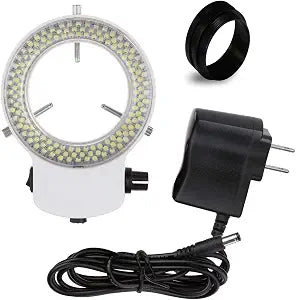 VMLIFR-09W White Adjustable 144 LED Ring Light Illuminator for Stereo Microscope