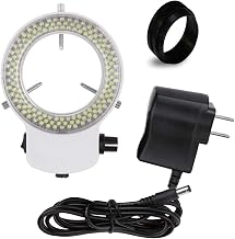 VMLIFR-09W White Adjustable 144 LED Ring Light Illuminator for Stereo Microscope