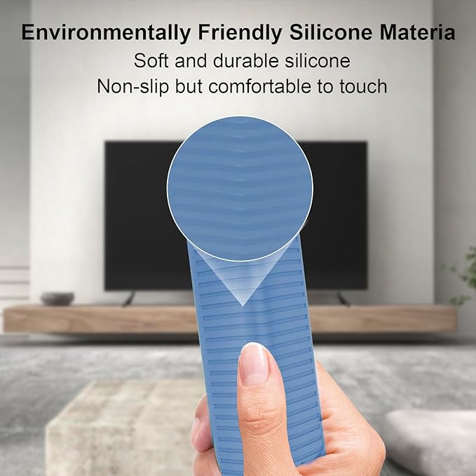 Glow Blue Remote Case for NVIDIA Shield Remote Control, Silicone Sleeve Compatible with NVIDIA Shield TV Pro/4K HDR Remote Washable an-ti Lost Anti-Slip Skin-Friendly