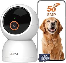 Indoor Camera Wireless, 3K Indoor Camera No Subscription,360° Motion Detection Room Cameras for Google TV, 5G Wireless Cameras with 2-Way Audio, Security Cameras for Baby and Pet