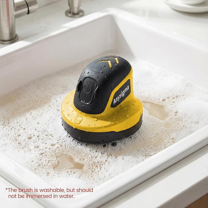 Electric Grill Brush- Waterproof Cordless Rotary Cleaning Brush with 4 Heads for Outdorr Grill,Car,Bathroom