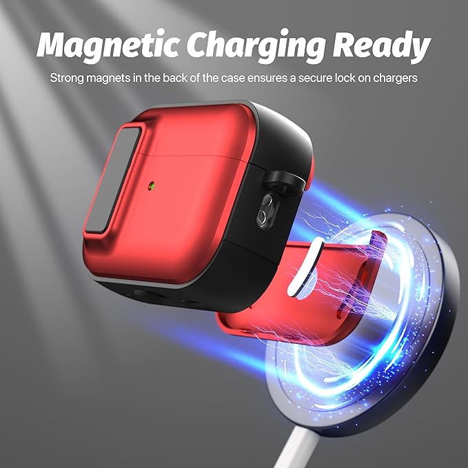Valkit Compatible Airpods Pro 2nd/1st Generation Case with Cleaner Kit, Secure Lock Airpods Pro 2 Case Cover Magnetic Ready, Shockproof Protective Case for Airpods Pro 2nd/1st Gen(2023/2022/2019)