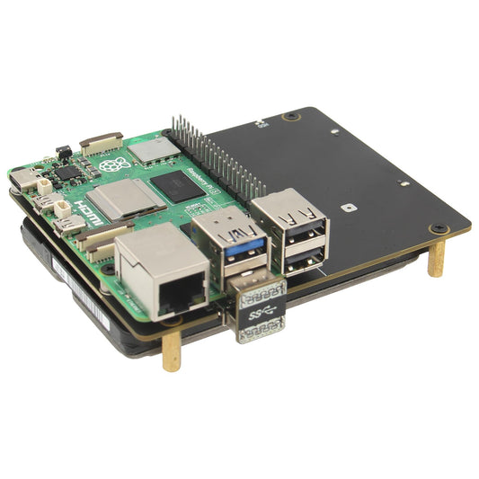 Geekworm X1100 2.5" SATA HDD/SSD NAS Expansion Board for Raspberry Pi 5